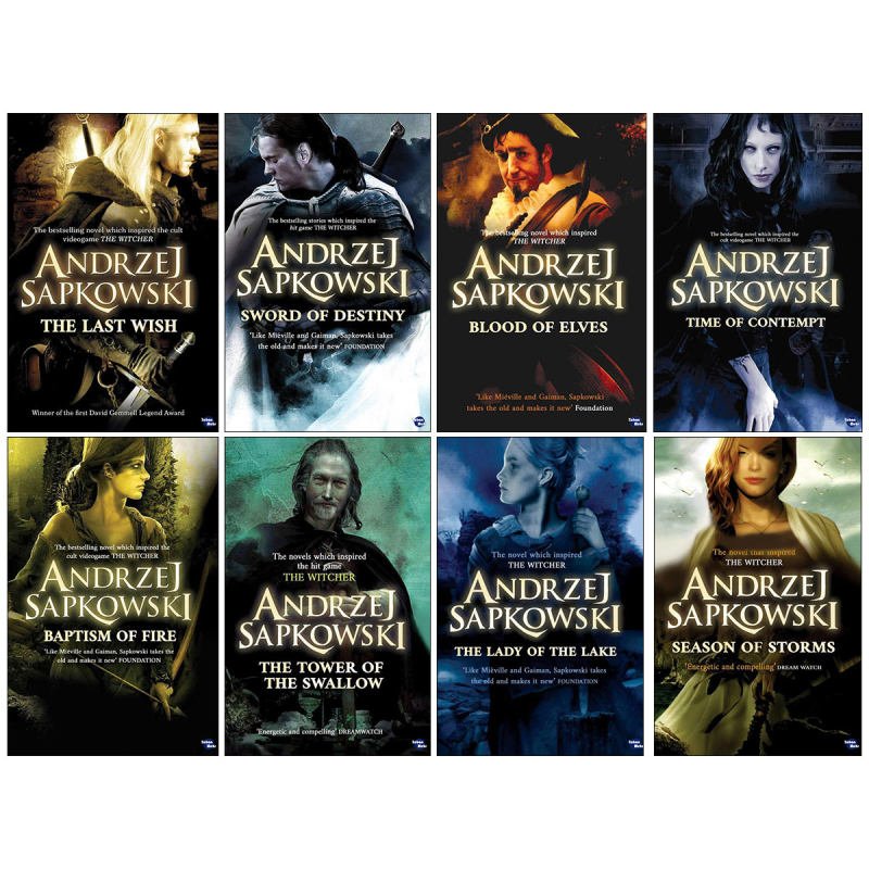 مجموعه 8جلدی رمان ویچر Witcher Andrzej Sapkowski
